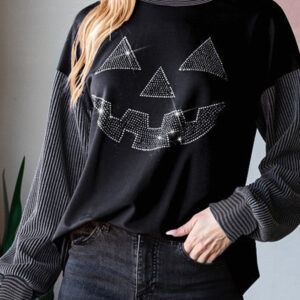 Top Negro Con Strass