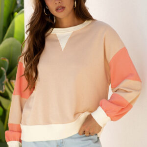 Buzo Beige Francés Claro Patchwork
