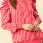 Hoodie Rojo a Rayas