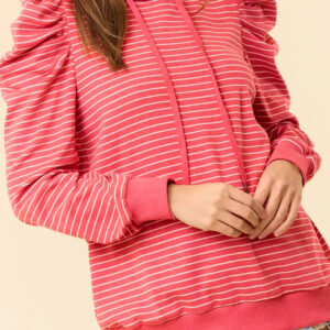 Hoodie Rojo a Rayas