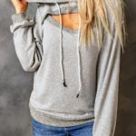 Hoodie Gris Acanalado