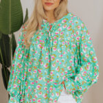 Blusa Verde Encaje Estilo Babydoll