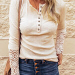Top Beige Encaje
