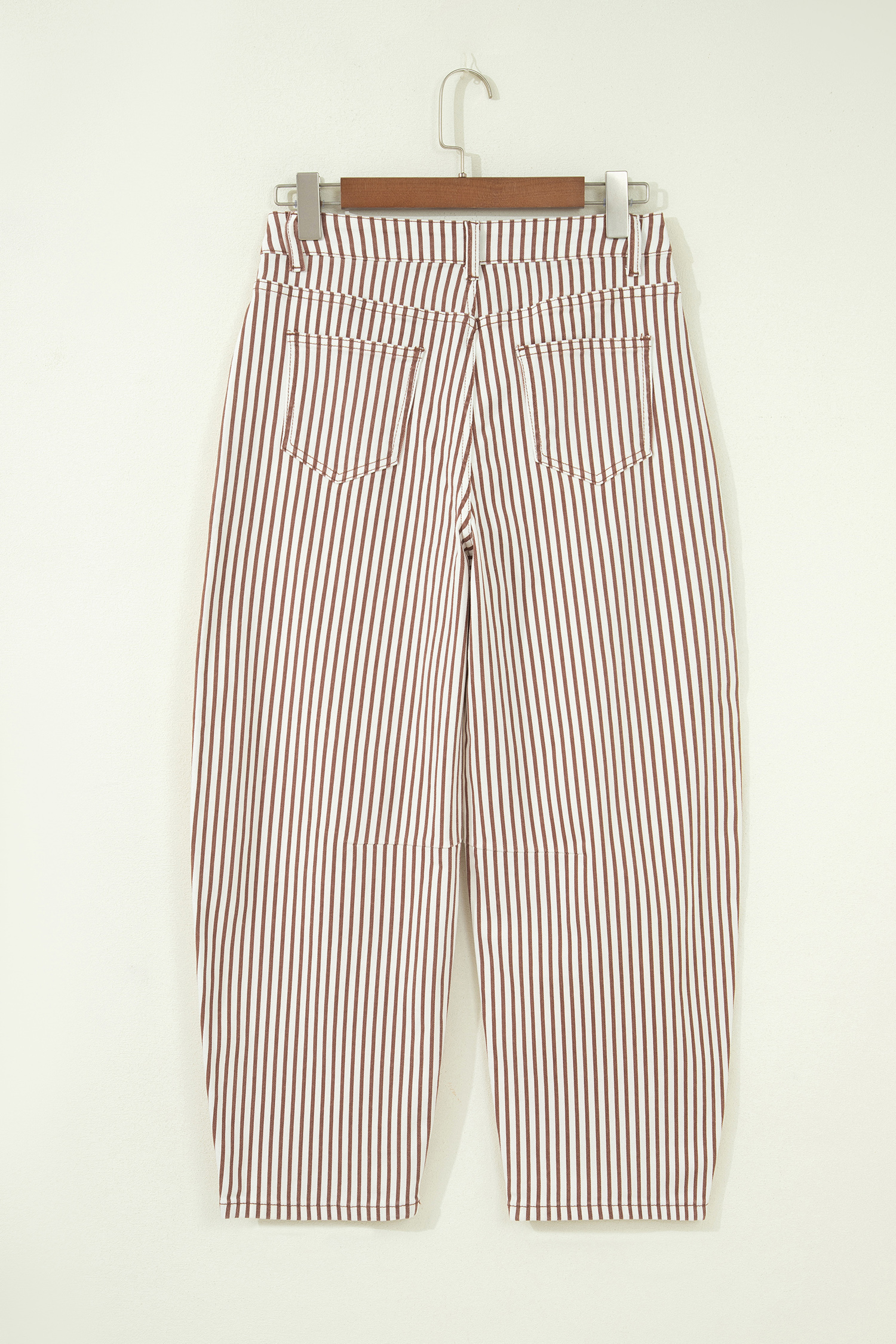 Jean Marrón Rayas Casual Barrel - Image 6