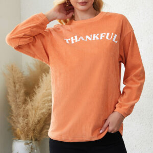 Buzo Naranja Acanalado Oversize