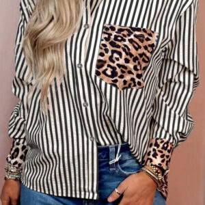 Camisa Negro A Rayas