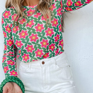 Top Rojo Floral
