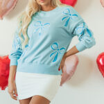 Buzo Celeste Hombro Caído Oversize