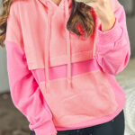Hoodie Rosa Combinado