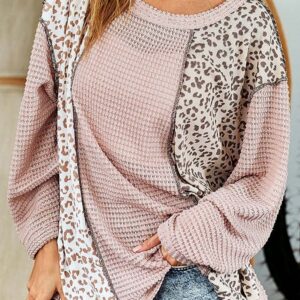 Top Rosa Estampado Leopardo