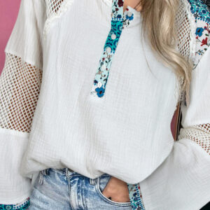 Blusa Blanco Con Botones