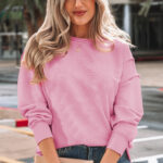 Top Rosa Acanalado Holgado