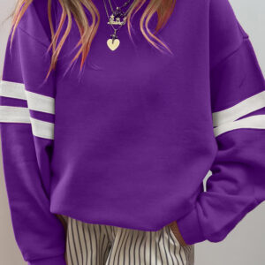 Buzo Violeta Hombro Caído Oversize