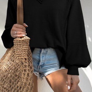 Top Negro Escote V