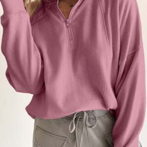 Buzo Fucsia Hombro Caído