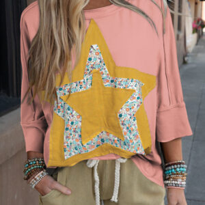 Top Rosa Tostado Floral