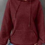 Hoodie Rojo Bolsillo Canguro