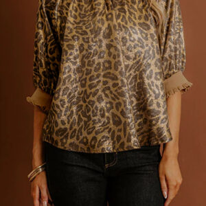 Blusa Dorado Metalizado Manga Corta