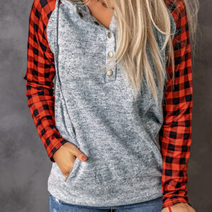 Hoodie Rojo Bolsillo Canguro