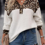 Top Blanco Tejido Waffle Escote V