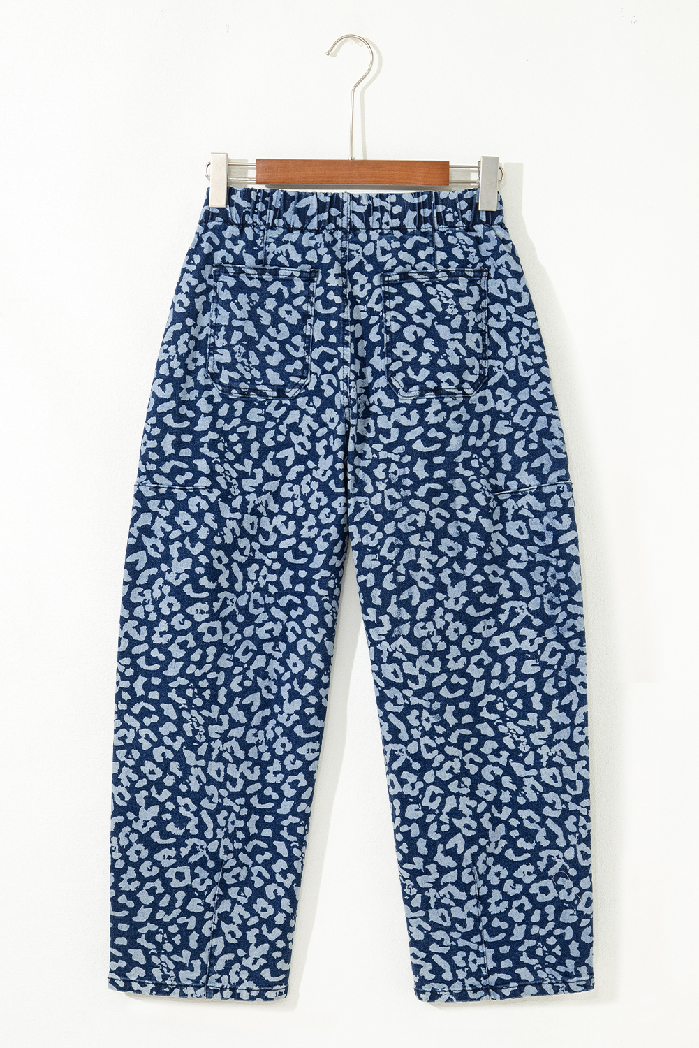 Jean Azul Animal Print Leopardo Estampado Cordón Elástico - Image 4