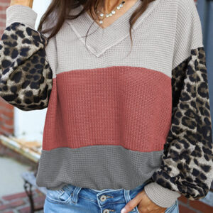 Top Rojo Tejido Waffle