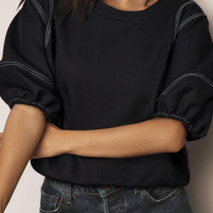 Blusa Negro Manga Corta
