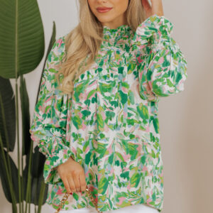 Blusa Verde Cuello Alto