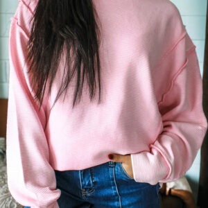 Top Rosa Acanalado
