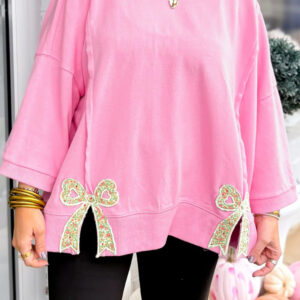 Buzo Rosa Patchwork Holgado