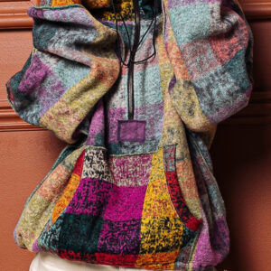 Hoodie Multicolor Con Cierre