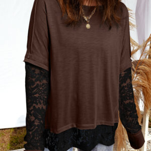 Remera Marrón Oscuro Transparencia