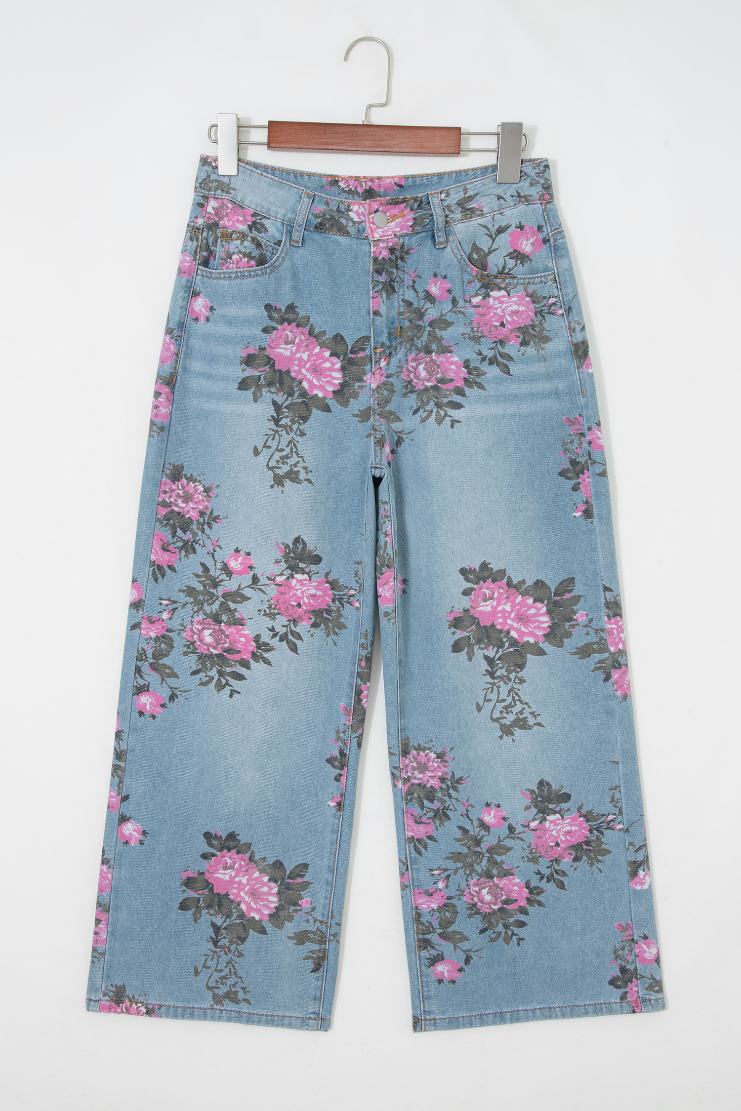 Jean Celeste Jardín Floral Estampado Bootcut - Image 6