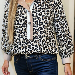 Blusa Multicolor Con Cuello