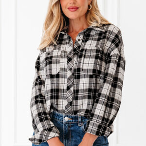 Camisa Negro Escocés