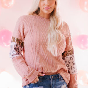 Top Rosa Con Lentejuelas