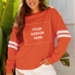 Buzo Naranja Hombro Caído Oversize
