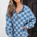 Hoodie Azul Celeste Bolsillo Canguro