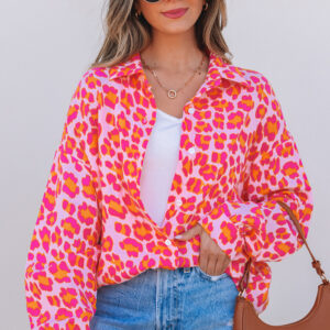 Camisa Rosa Suelta