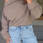 Top Rosa Antiguo Tejido Waffle