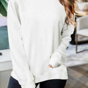 Buzo Beige Cuello Redondo