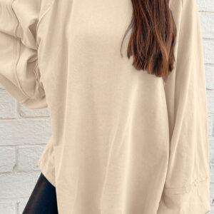 Buzo Beige Patchwork Holgado