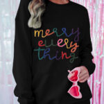 Buzo Negro Estampado con Texto