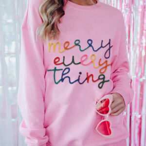Buzo Durazno Estampado con Texto