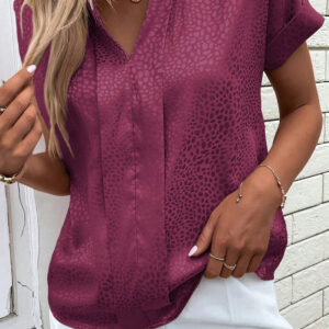 Blusa Rojo Escote V