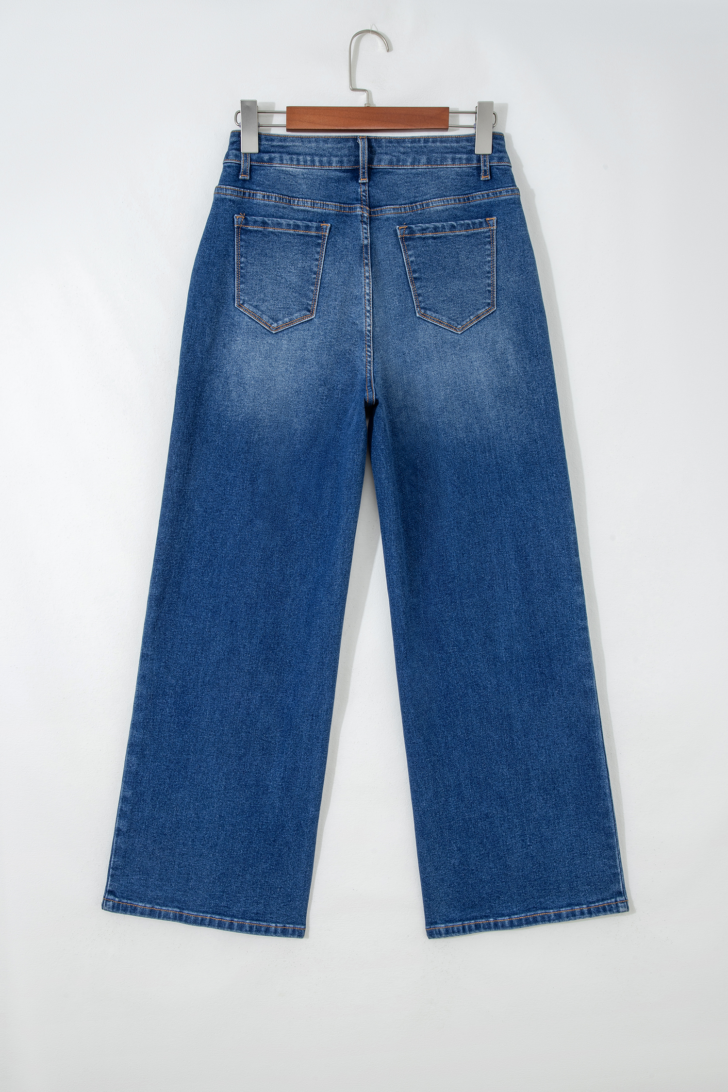 Jean Celeste Tailored Con Costura Detalle Relajado - Image 5