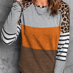 Blusa Gris A Rayas