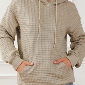 Hoodie Caqui Bolsillo Canguro