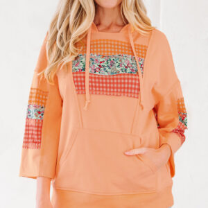 Hoodie Naranja Pomelo Floral