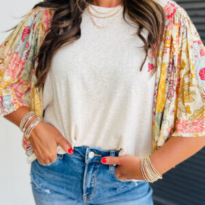 Blusa Beige Floral